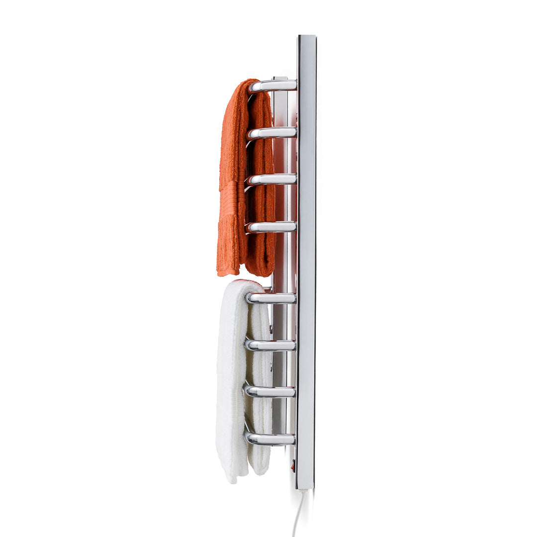 Toalheiro Térmico Cromado para 2 Toalhas