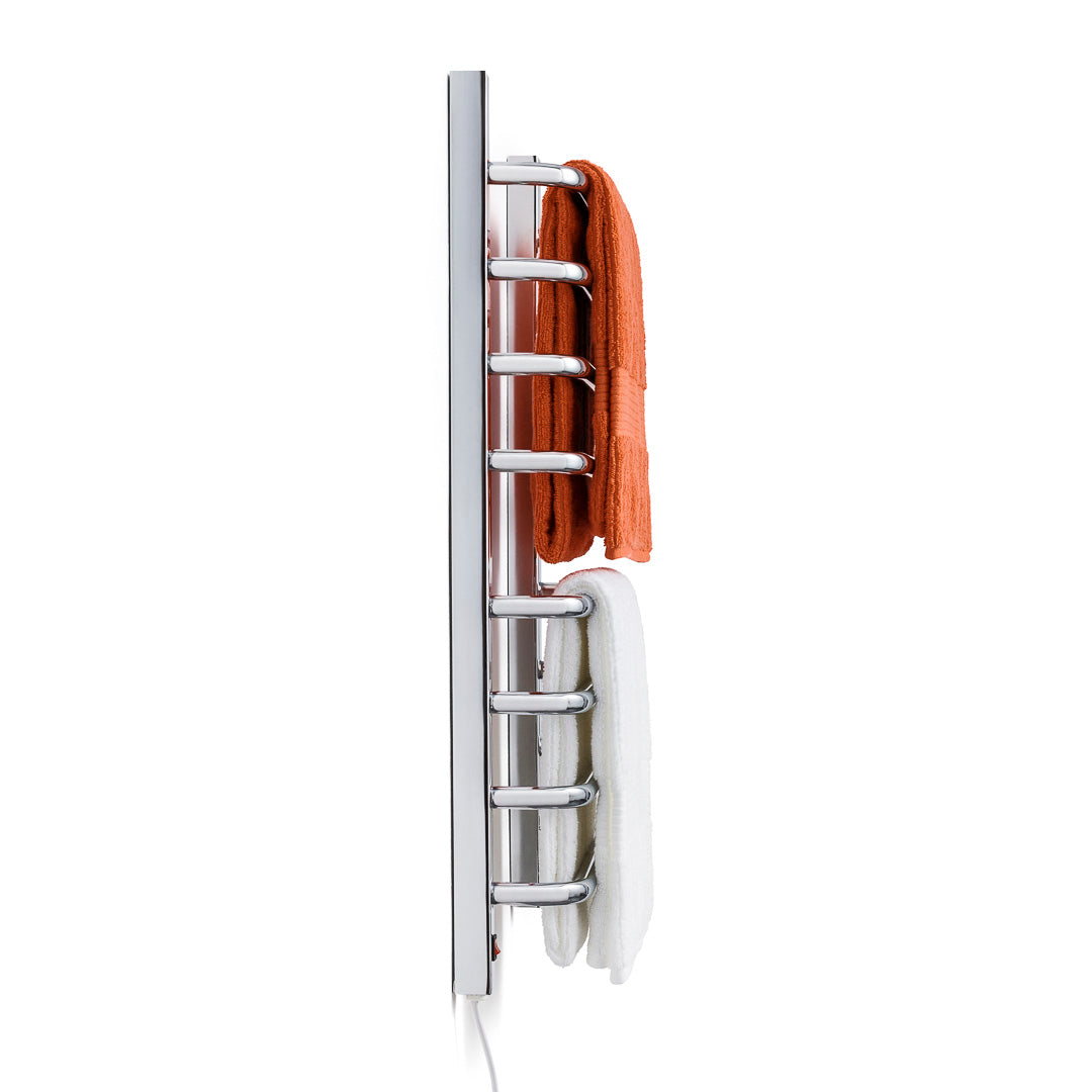 Toalheiro Térmico Cromado para 2 Toalhas